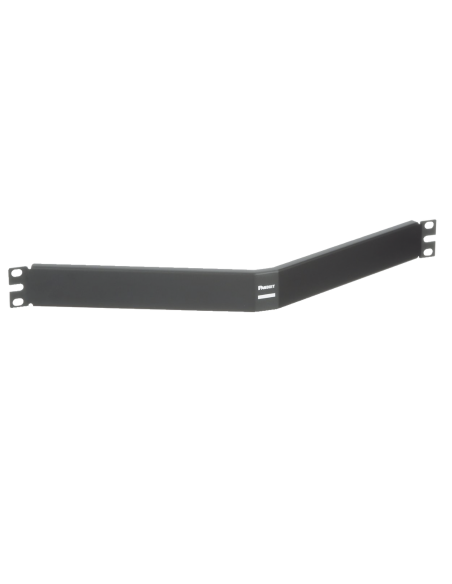 Tapa Ciega Para Rack Estándar de 19in, Angulado, de Acero, 1UR, Color Negro