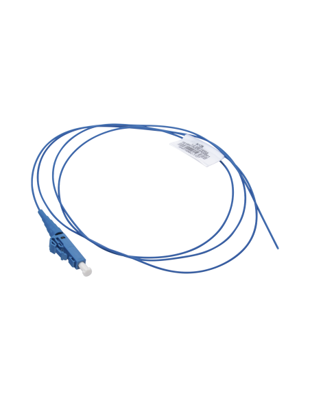 Pigtail de Fibra Óptica LC Simplex, Monomodo OS2 9/125, 900um, Color Azul, 1 Metro