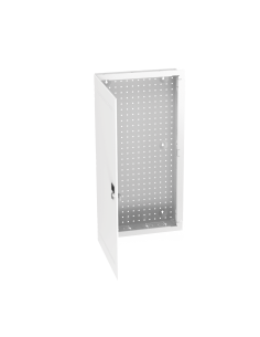 Gabinete Multipropósito de Montaje en Pared, de 28 in de Altura, Con Puerta Reversible, Fabricado en Acero, Color Blanco