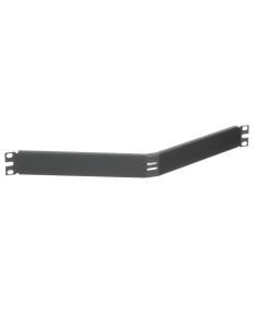 Tapa Ciega Para Rack Estándar de 19in, Angulado, de Acero, 1UR, Color Negro 2