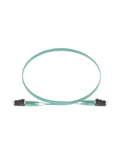 Jumper de Fibra Optica Multimodo 50/125 OM3, LC-LC Duplex, OFNR (Riser), Color Aqua, 5 Metros 2