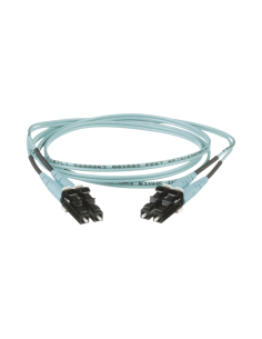 Jumper de Fibra Optica Multimodo 50/125 OM3, LC-LC Duplex, OFNR (Riser), Color Aqua, 8 Metros 2