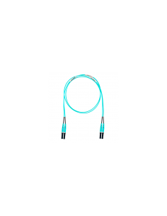 Jumper de Fibra Optica Multimodo 50/125 OM4, LC-LC Duplex, LSZH, Color Aqua, 3 Metros 2