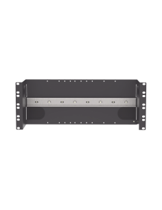 Soporte Industrial Para Instalar Equipos de Montaje en Riel DIN, Para Racks o Gabinetes Estándar de 19in, de 4UR, Color Negro 2