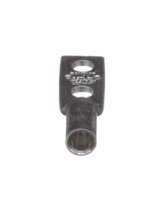 Zapata de compresión LCD4-14A-L para cal. 4 Awg, Doble barreno para tornillo prisionero de 1/4, Espaciado de orificio 16mm, 1 2