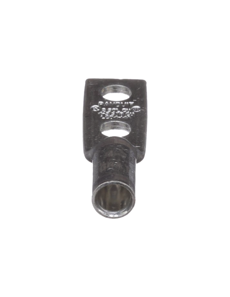 Zapata de compresión LCD4-14A-L para cal. 4 Awg, Doble barreno para tornillo prisionero de 1/4, Espaciado de orificio 16mm, 1