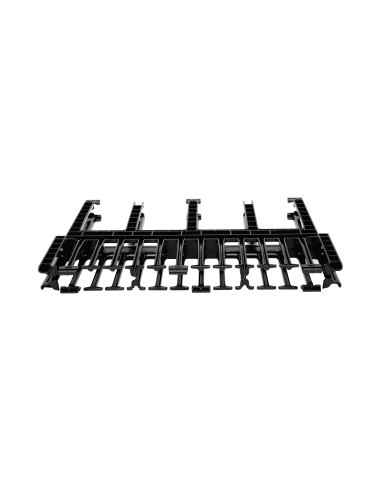 Organizador de Cables Horizontal NetManager de Alta Densidad, Doble (Frontal y Posterior), Para Rack de 19in, 1UR