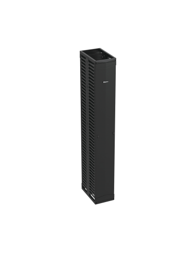 Organizador Vertical PatchRunnerâ¢, Doble (Frontal y Posterior), Para Rack Abierto de 45 Unidades, 12in de Ancho, Color Negro