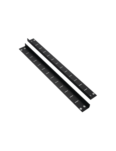 Kit de Rieles Posteriores para Gabinetes PanZone de Panduit, de 12 UR, Color Negro