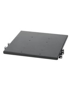 Charola de Doble Fijación en Rack de 2 Postes, 635 mm de Profundidad, y Soporte de Peso de 113 Kg, 1 UR, Color Negro