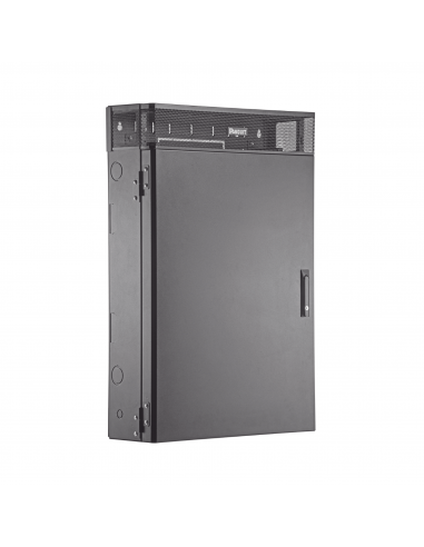 Gabinete de Montaje en Pared TrueEdgeâ¢, Con 3 UR para Equipo Activo y 3 UR para Paneles de Parcheo, Fabricado en Acero, Colo
