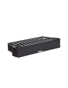 Organizador de Cables Horizontal PatchLink, Doble (Frontal y Posterior), Con Tapa Extendida, Para Rack de 19in, 2UR