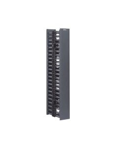 Organizador Vertical NetRunner, Doble (Frontal y Posterior), de 22.5 UR, 4.9in de Ancho, Color Negro