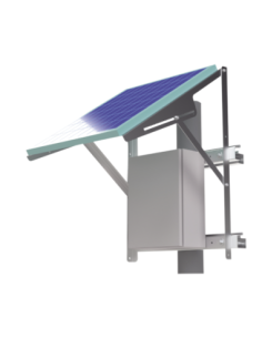 Montaje de Panel Solar para Poste Compatible con PRO-5012 + Gabinetes PST253015A/ PST304020A/ PST404020A/ EIPC404025/ EIPCB404030? (No incluidos).