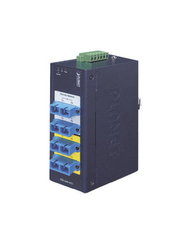 Switch Industrial Bypass de Fibra Optica Multimodo con Conector SC de 2 Canales