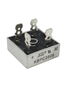 Puente de Diodos Rectificador, 35A, 800 PIV, 29 x 29 mm.