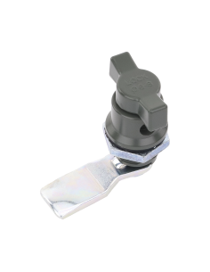 Cerradura de Medio Giro para Gabinetes Línea PST (Acero). Cuenta con Opción para Instalar Candado (no incluido).