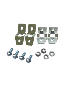 Juego de 4 Pestañas Metálicas para Fijación a Pared de Gabinetes Línea PST. Incluye tornillo y tuerca.