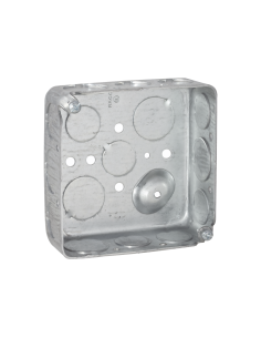 Caja Cuadrada 4 x 4"/ Profundidad 1- 1/2"/ Cuenta con 11 Entradas de 1/2" y 6 de 3/4"..
