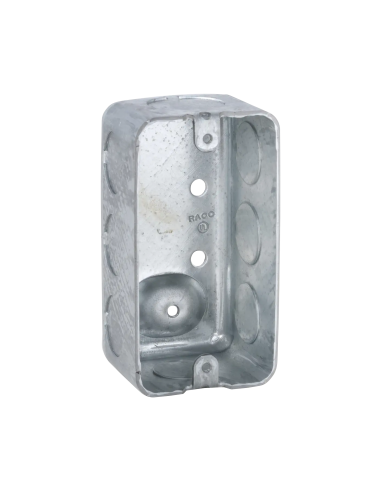 Caja (Chalupa) 4x2"/ Profundidad 1-7/8" / 7 Entradas de 1/2" y 1 de 3/4".