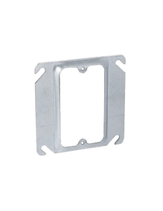 Sobretapa Cuadrada de 4" de Acero Galvanizado con realce de 1/4".