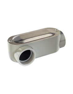 Caja Oval Roscada tipo LR de 1" (25.4 mm) / Incluye tapa y tornillos.