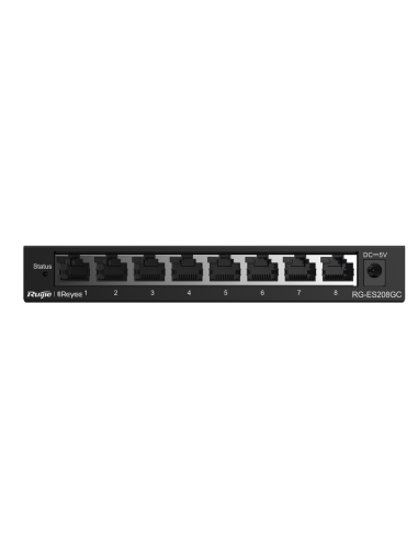 Switch Administrable con 8 puertos Gigabit, gestión gratuita desde la nube