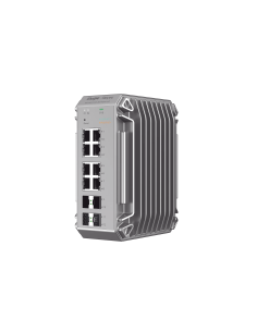 Switch Industrial PoE, Ideal para temperaturas Extremas y protección contra descargas, 8 Puertos Gigabit PoE 802.3 af/at, 4 P