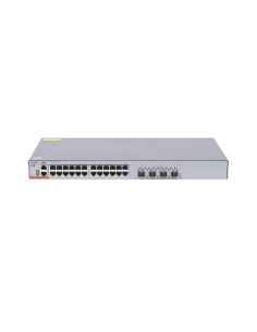 Switch Administrable Capa 3 con 24 puertos Gigabit + 4 SFP+ para fibra 10Gb, gestión gratuita desde la nube.
