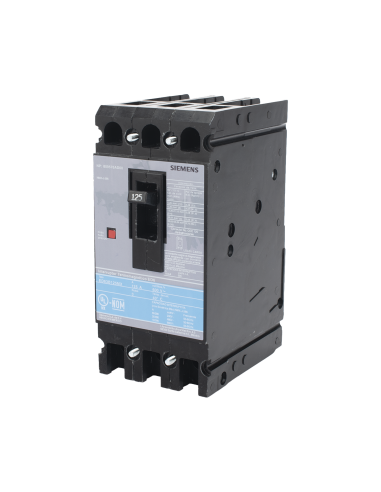 Interruptor Termomagnético ED6 600V 3X125A, Sin zapatas principales.