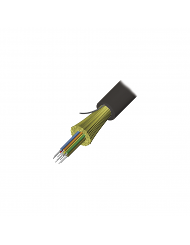 Cable de Fibra Óptica de 6 hilos, Interior/Exterior, Tight Buffer, No Conductiva (Dielectrica), Plenum, Monomodo OS2, 1 Metro