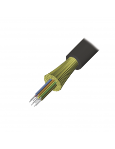 Cable de Fibra Óptica de 6 hilos, Interior/Exterior, Loose Tube, No Conductiva (Dieléctrica), LS0H, Monomodo OS1/OS2 9/125, 1