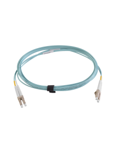 Jumper de Fibra Óptica Multimodo 50/125 XGLO OM4, LC-LC Duplex, OFNR, Color Aqua, 7 Metros