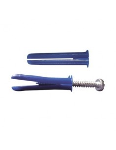 Paquete de 6 taquetes azul 2" y 6 tornillos 12mm x 2" (1105-05002)