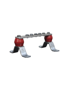 Barra de Unión de Aluminio de 5 Contactos 1-1/2" x 8" x 1/4" (38.1 x 203.2 x 6.35 mm)