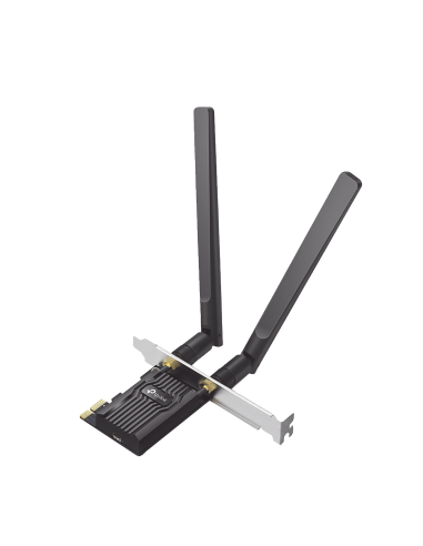 Adaptador PCIe inalámbrico doble banda AX1800 Mbps / Seguridad Inalámbrica WPA3 /Antena de alta ganancia / Tecnología MU-MUMO