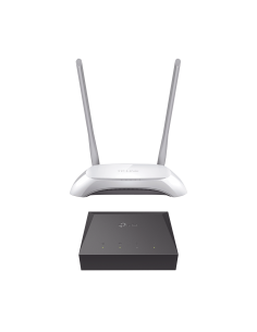 Kit de ONU Gigabit XZ000G3 con Router Inalámbrico WISP con Configuración de fábrica personalizable, 2.4 GHz, 300 Mbps, 4 Puer