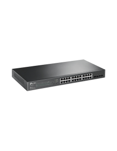 Switch PoE JetStream SDN Administrable 24 puertos 10/100/1000 Mbps + 4 puertos SFP, 24 puertos PoE, 250W, administración cent