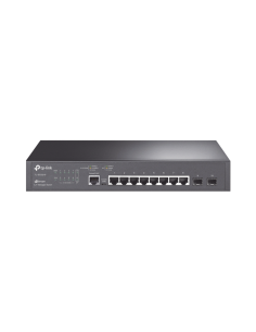 Switch JetStream SDN Administrable 8 puertos 10/100/1000 Mbps + 2 puertos SFP, administración centralizada OMADA SDN