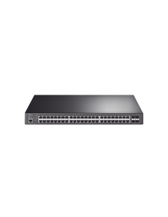 Switch L2+ Omada PoE+ / 48 Puertos PoE+ 10/100/1000 Mbps / 4 Puertos SFP+ 10G / 2 Puertos Consola (RJ45 y microUSB) / Adminis
