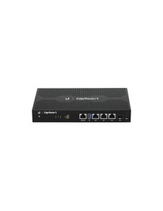 EdgeRouter 4, con 3 puertos 10/100/1000 Mbps + 1 puerto SFP, con funciones avanzadas de ruteo