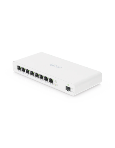 UISP Switch Gigabit PoE Pasivo de Capa 2 con 8 Puertos para Implementaciones MicroPoP