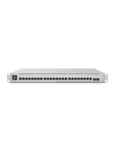 UniFi Switch Empresarial Capa 3 de 24 puertos PoE 802.3af/at (12 puertos 2.5G y 12 puertos 1G) + 2 puertos 1/10G SFP+, 400W,