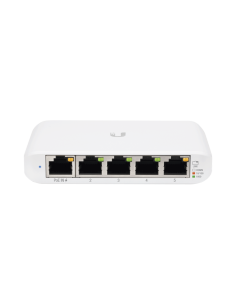 Switch UniFi Administrable Compacto de 5 Puertos 10/100/1000 Mbps, soporta entrada de PoE 802.3af/at
