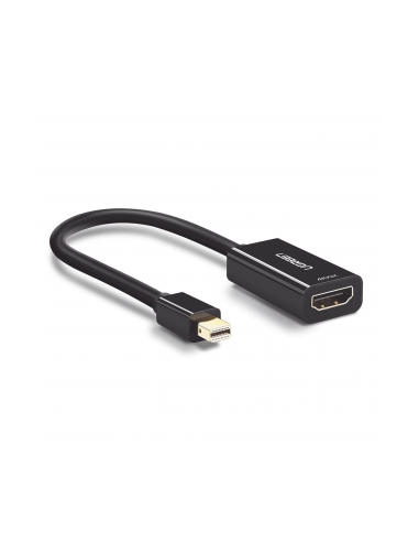 Convertidor Mini Display Port a HDMI / 4K@30Hz / Thunderbolt / Blindaje interno múltiple / Carcasa ABS / Longitud de 25 cm