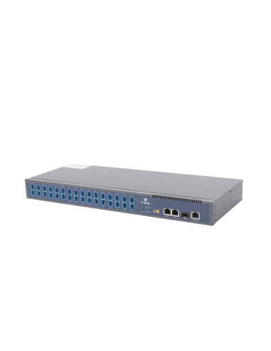OLT de 1 GPON puerto con Splitter de 1 a 32 SC/UPC Incluido + 3 puertos Uplink (2 puertos Gigabit Ethernet + 1 puerto SFP/SFP