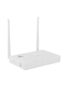 ONU Dual G/EPON con Wi-Fi en 2.4 GHz + 4 puertos LAN Gigabit, hasta 300 Mbps vía inalámbrico