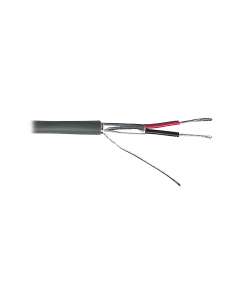 Cable 2 x 18 AWG / Blindado / 305 Metros / Riser / UL / Color Gris / Hecho en México