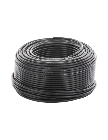 Bobina de 100 metros / Cable Fotovoltaico / Negro / Recubrimiento XLPE / 4mm² / 12 AWG / Hasta 1,800 Vcc