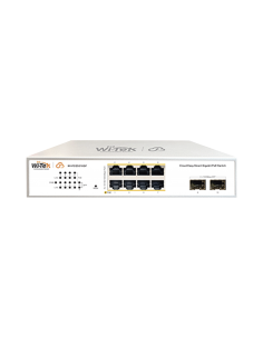 Switch Administrable PoE / 8 puertos PoE af/at Gigabit / 2 x SFP Gigabit / Administración Cloud Gratuita / Presupuesto 120 W